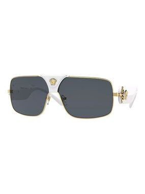 Versace Sunglasses VE2207Q 134187 38mm Gold/White / Grey Lens